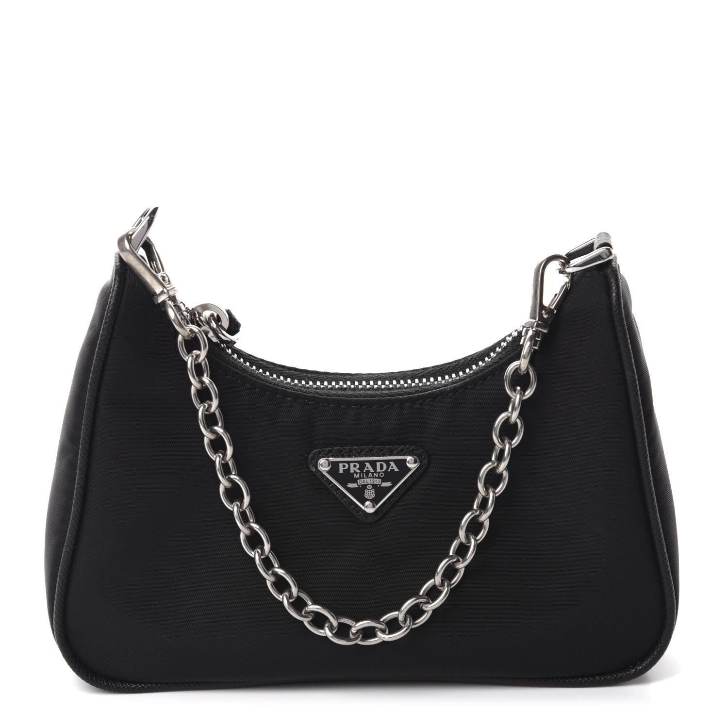 Prada Tessuto Nylon Mini Re-Edition 2000 Shoulder Bag Black 1 of 13