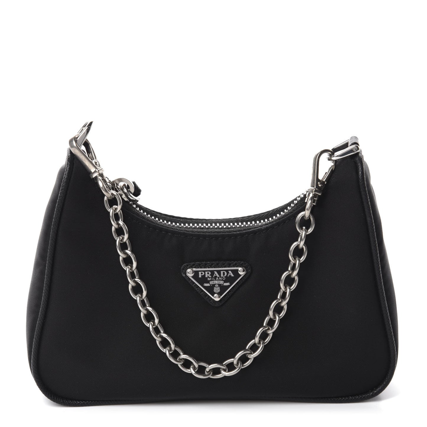 Tessuto Nylon Mini Re-Edition 2000 Shoulder Bag Black