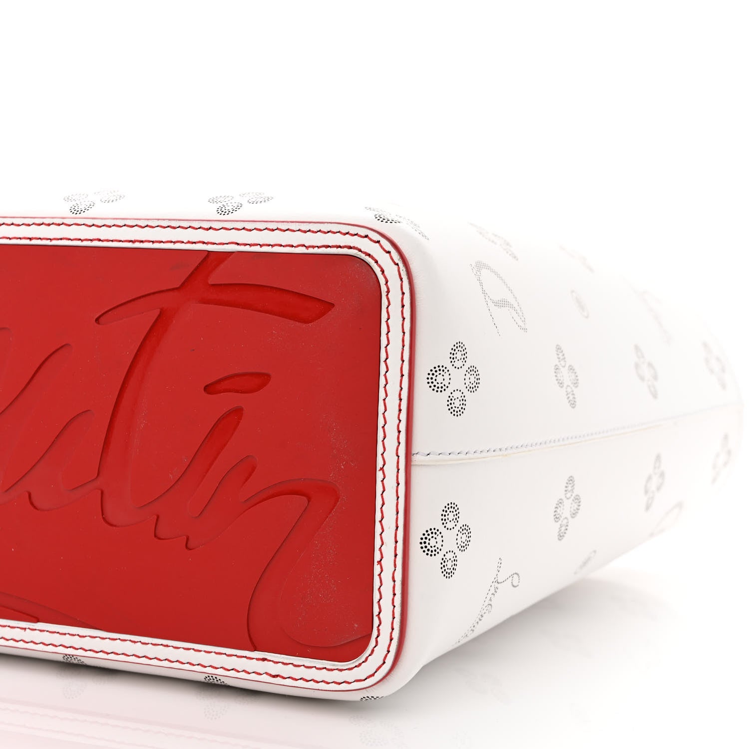 Christian Louboutin Calfskin Loubinthesky Mini East West Cabata Tote White 12 of 12