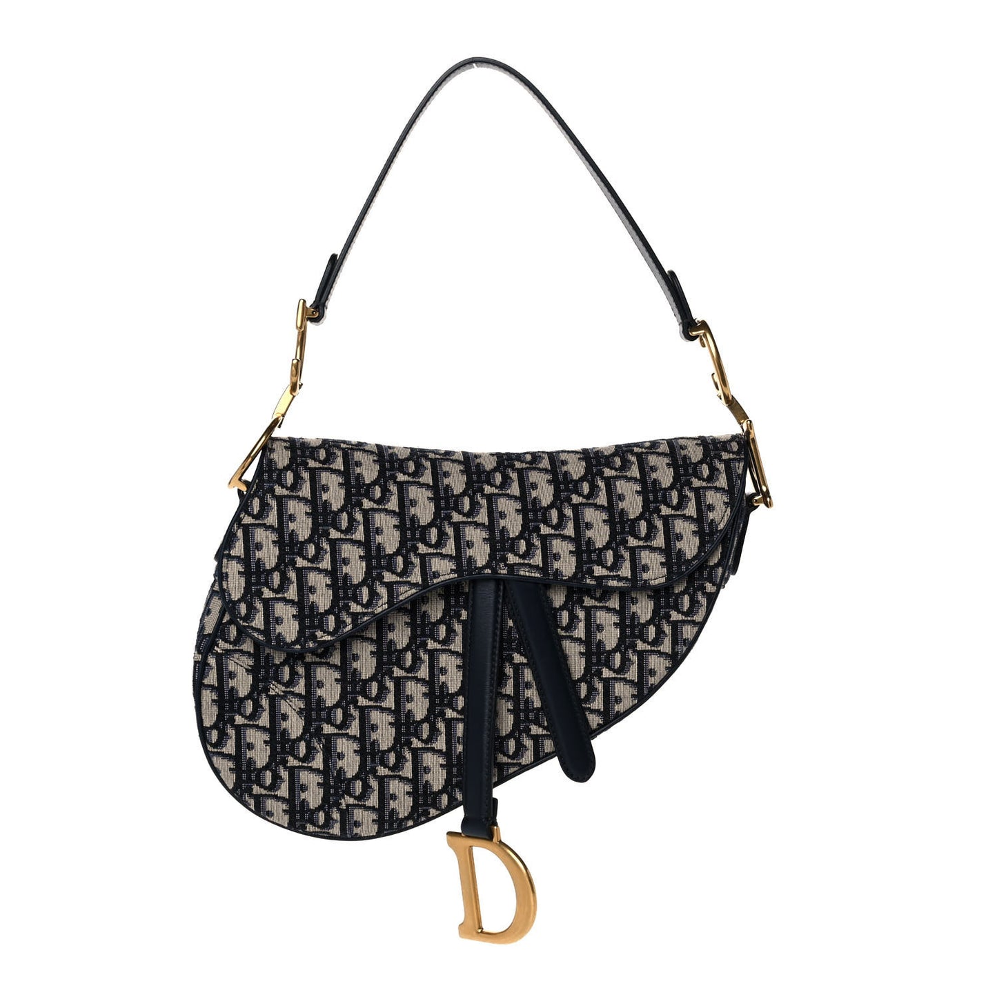 Oblique Saddle Bag Blue