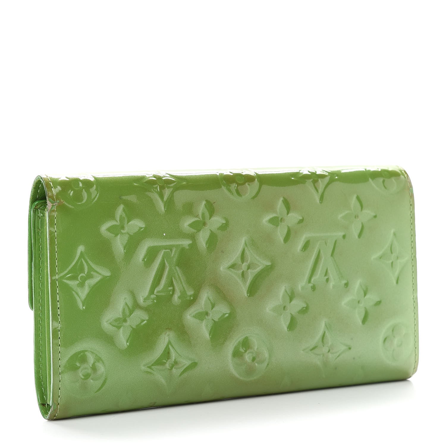 Louis Vuitton Vernis Sarah Wallet Vert Tonic 3 of 7