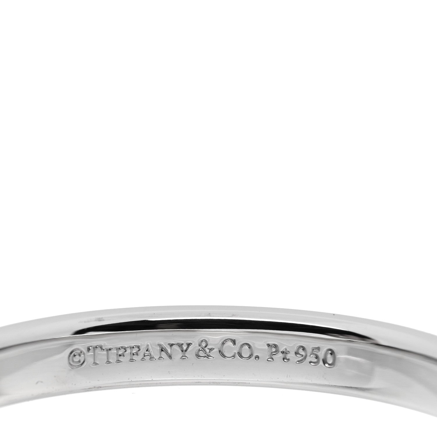 Tiffany Platinum 3mm Classic Wedding Band Ring 60 9 4 of 4