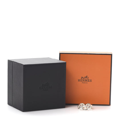 Hermes Sterling Silver PM Chaine d'Ancre Enchainee Band Ring 51 5.75 7 of 7