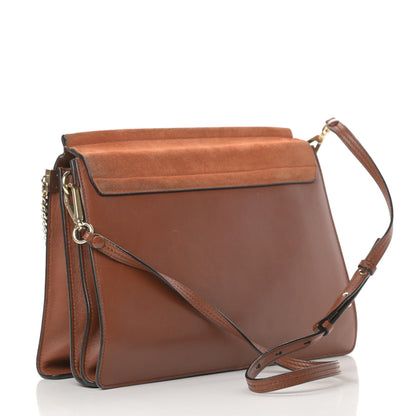 Chloe Suede Calfskin Medium Faye Shoulder Bag Tobacco 3 of 20