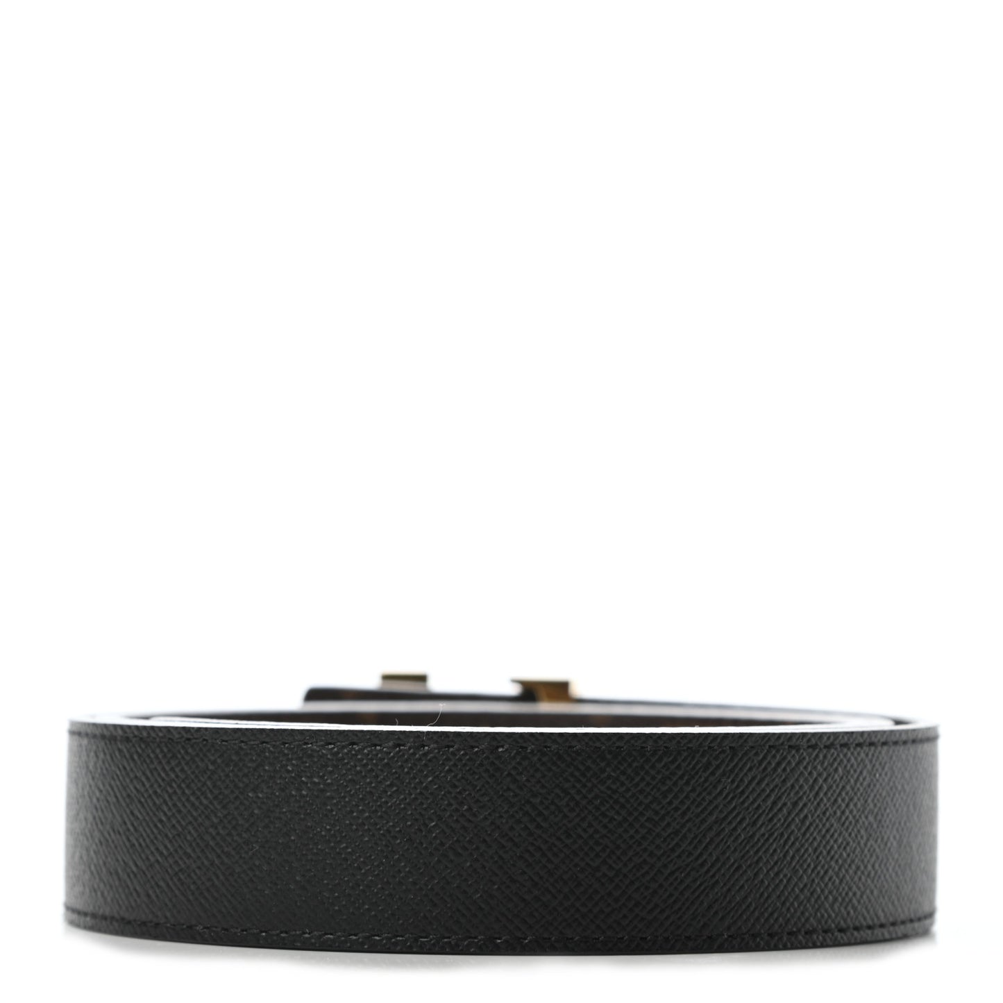 Calfskin Monogram 30mm LV Initiales Reversible Belt 85 34 Black