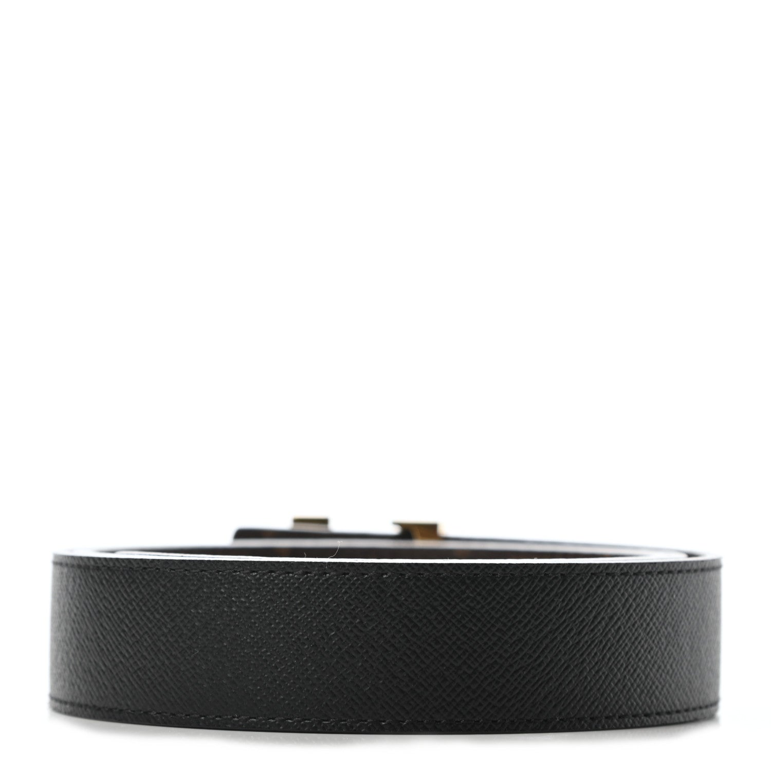 Louis Vuitton Calfskin Monogram 30mm LV Initiales Reversible Belt 85 34 Black 3 of 6