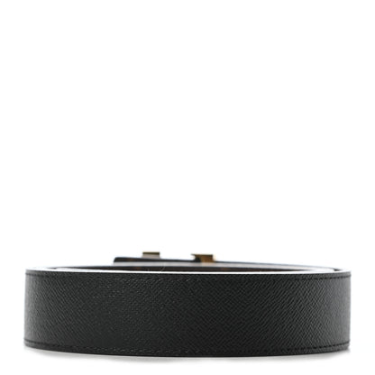Louis Vuitton Calfskin Monogram 30mm LV Initiales Reversible Belt 85 34 Black 3 of 6