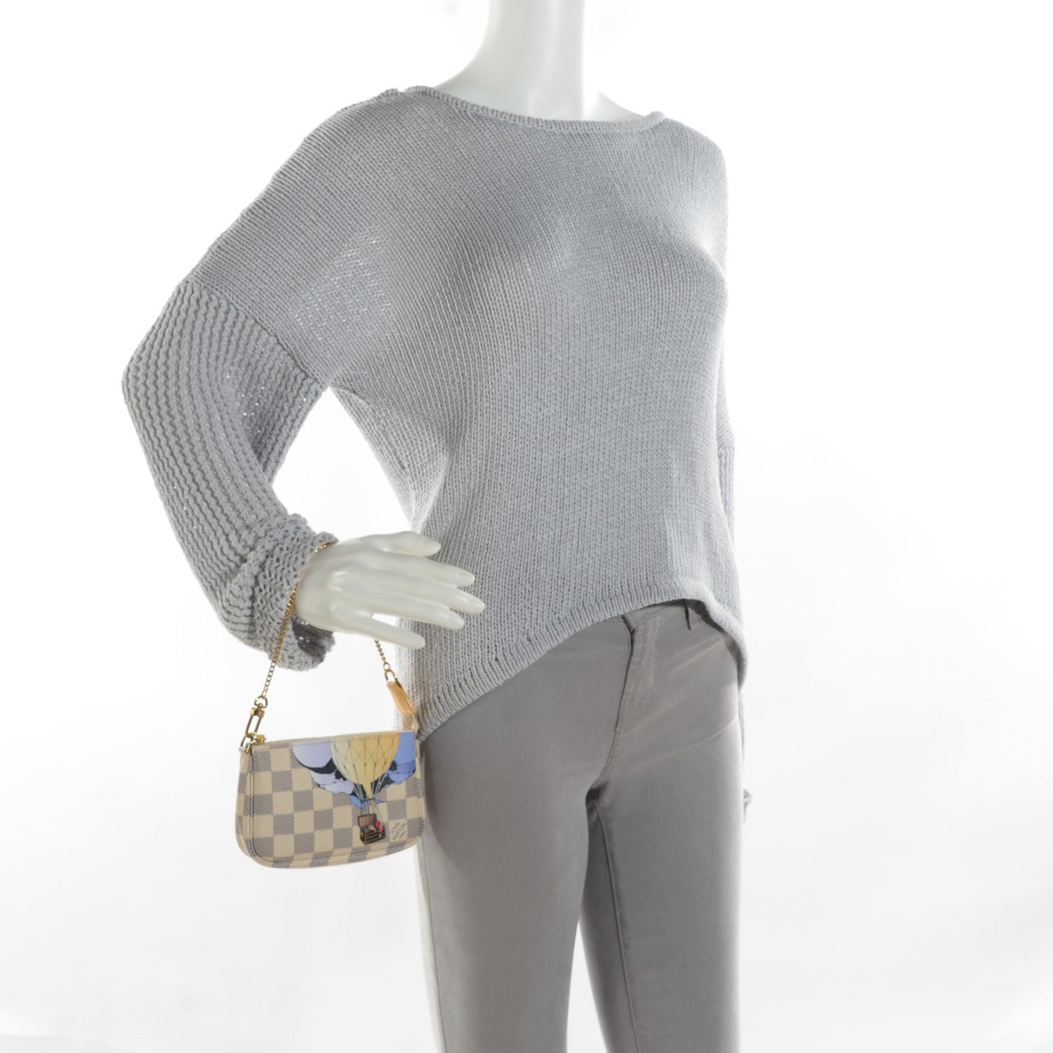 Louis Vuitton Damier Azur Illustre Mini Pochette Accessories 2 of 7