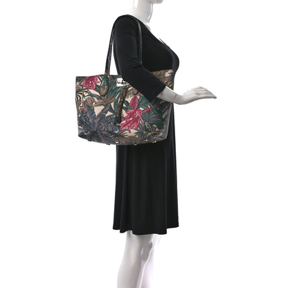 Salvatore Ferragamo Calfskin Tropical Print Studio Color Tote Multicolor 2 of 13