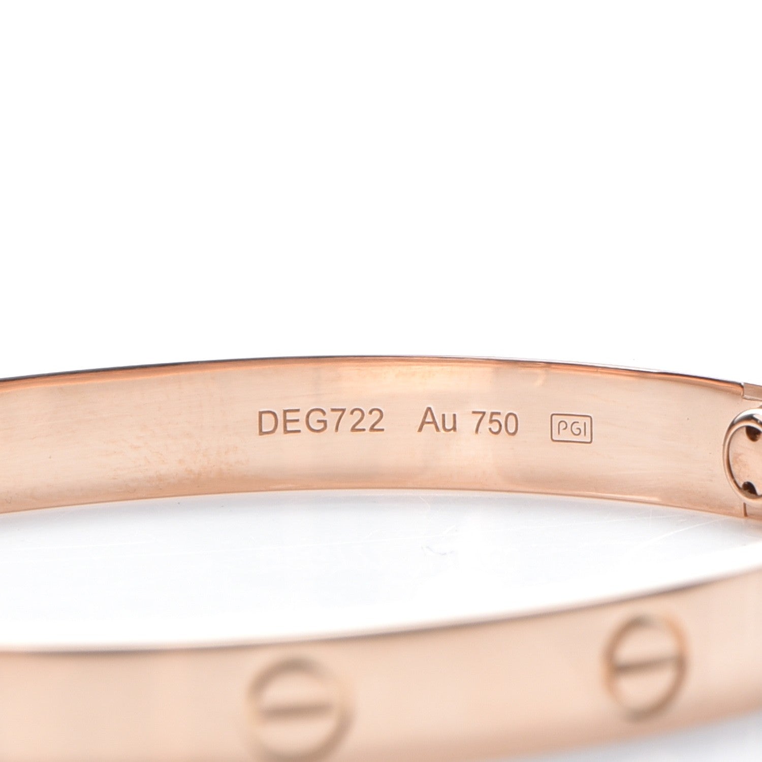 Cartier 18K Pink Gold LOVE Bracelet 18 5 of 8