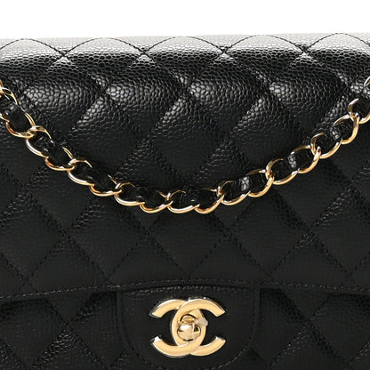 Chanel Caviar Quilted Medium Double Flap Black 8 of 11