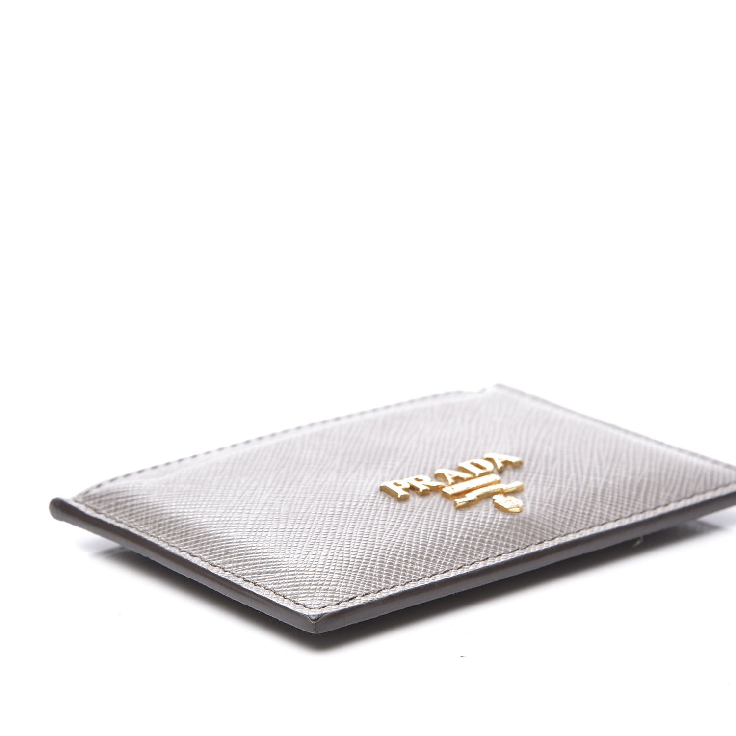 Prada Saffiano Metal Card Case Argilla 5 of 7