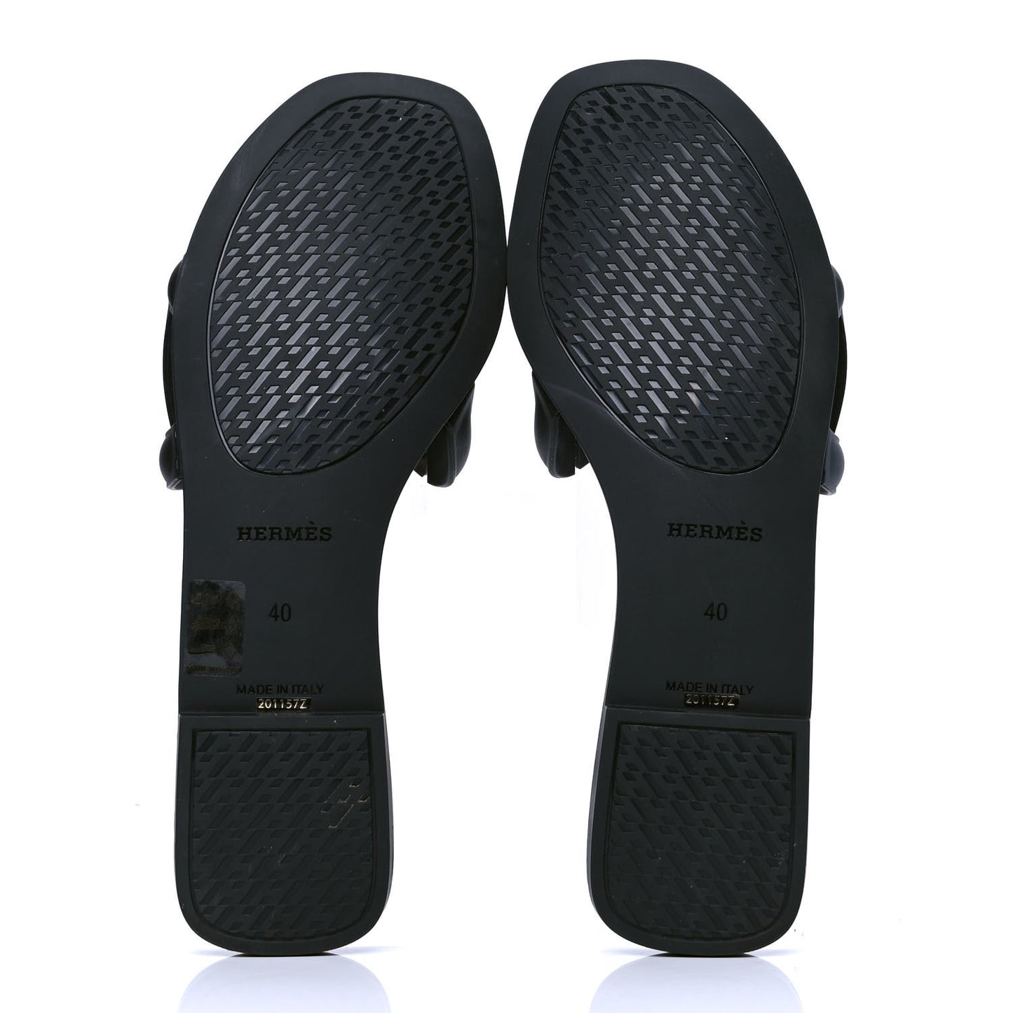 Rubber Aloha Sandals 40 Black
