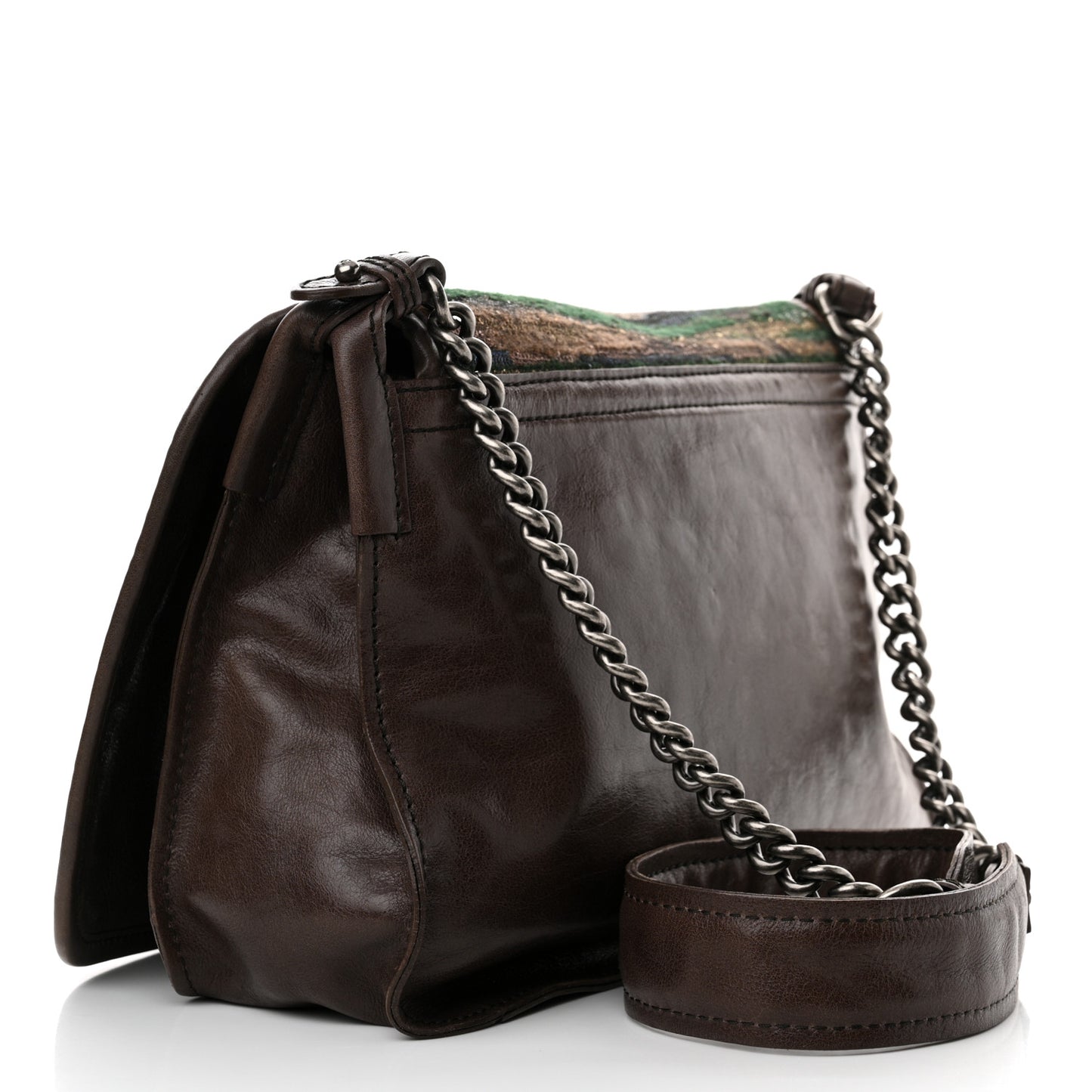 Tweed Sequin Edinburgh Messenger Bag