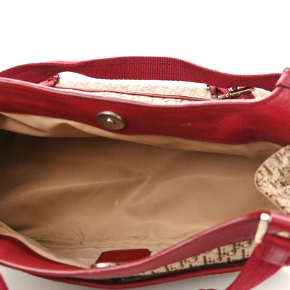 Christian Dior Monogram Tote Red 4 of 12