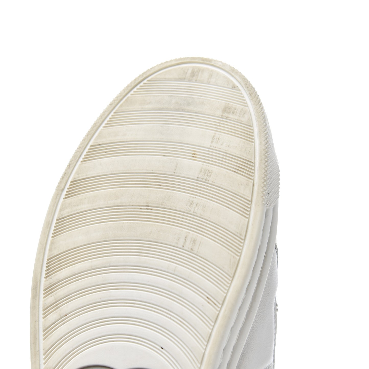 Calfskin High Top CC Sneakers 36 White