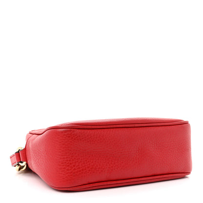 Gucci Pebbled Calfskin Small Soho Disco Bag Tabasco Red 4 of 14