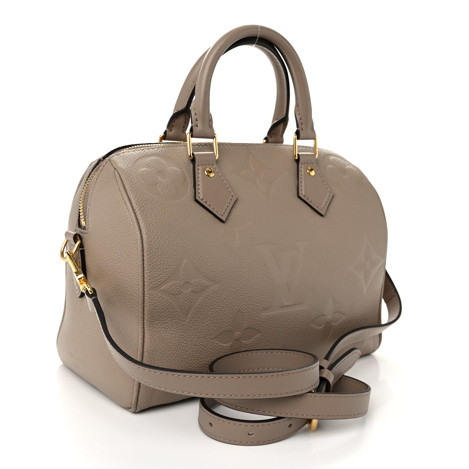 Louis Vuitton Empreinte Monogram Giant Speedy Bandouliere 25 Tourterelle 3 of 9