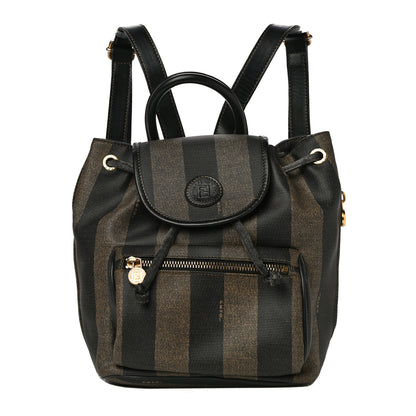 Fendi Coated Canvas Pequin Drawstring Backpack Tobacco 1 of 19