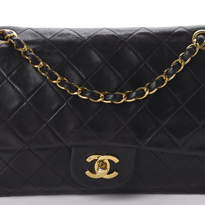 Chanel Lambskin Quilted Medium Double Flap Black 12 of 12