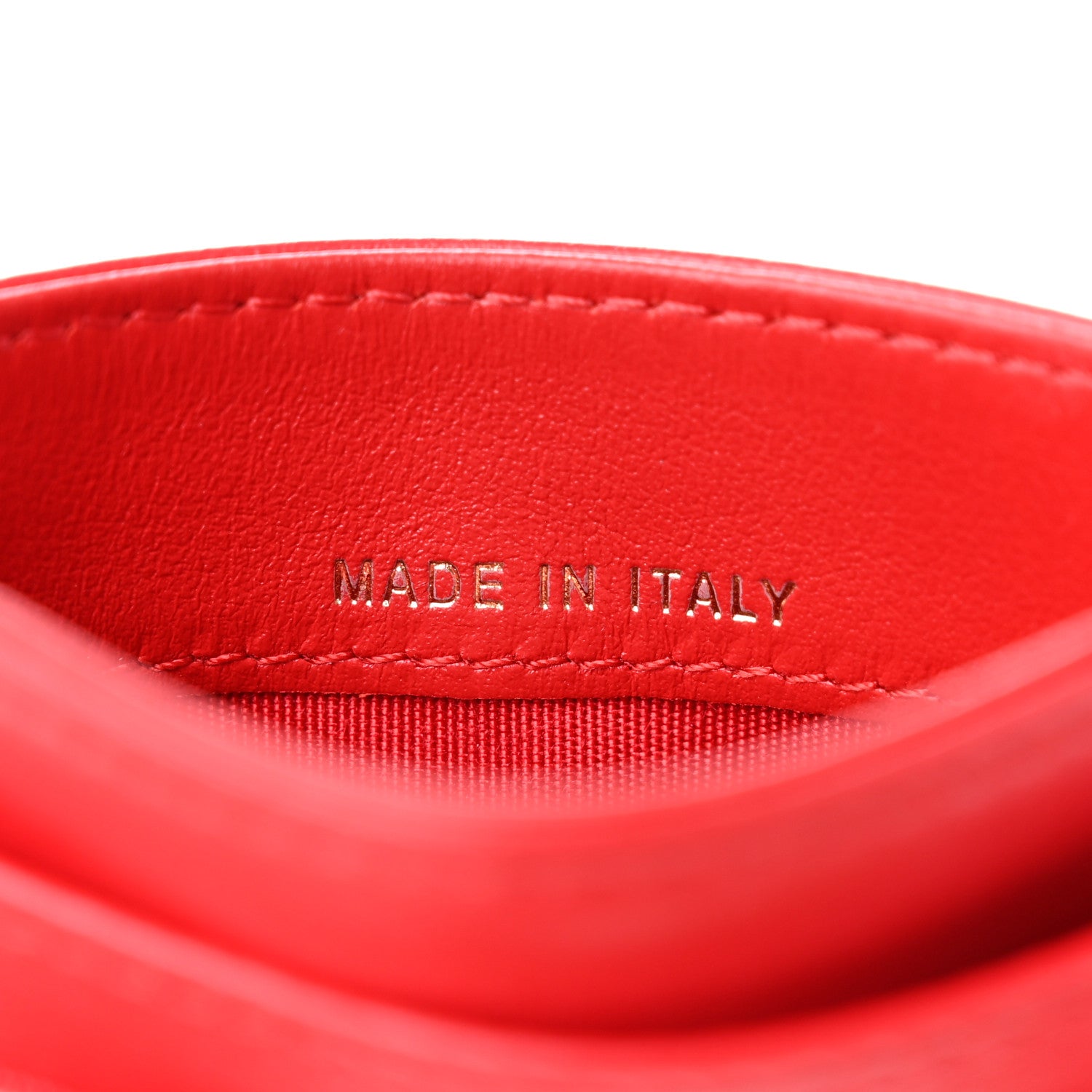 Chanel Lambskin Camellia Embossed Card Holder Red 7 of 8