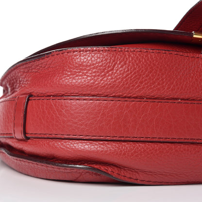 Chloe Calfskin Medium Marcie Round Crossbody Bag Red 5 of 11