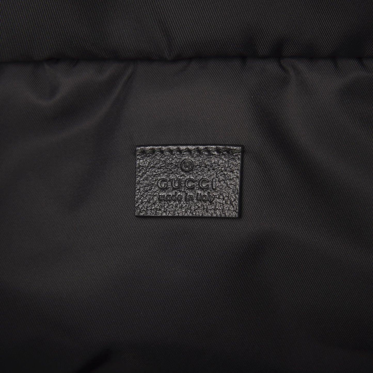 Nylon 80s Logo Patch Belt Bag Black