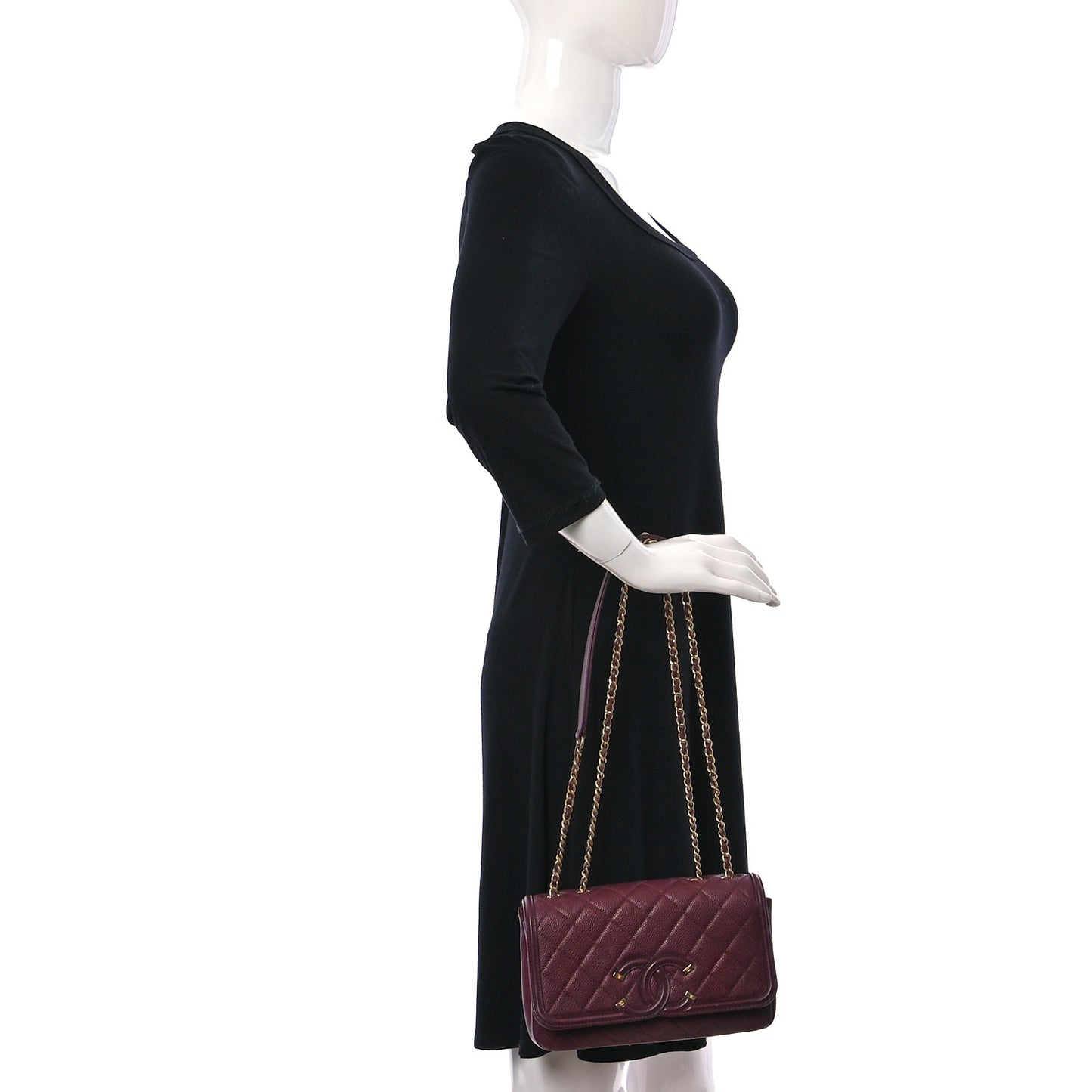 Lambskin Quilted All About Chanel Wallet On Chain WOC Black