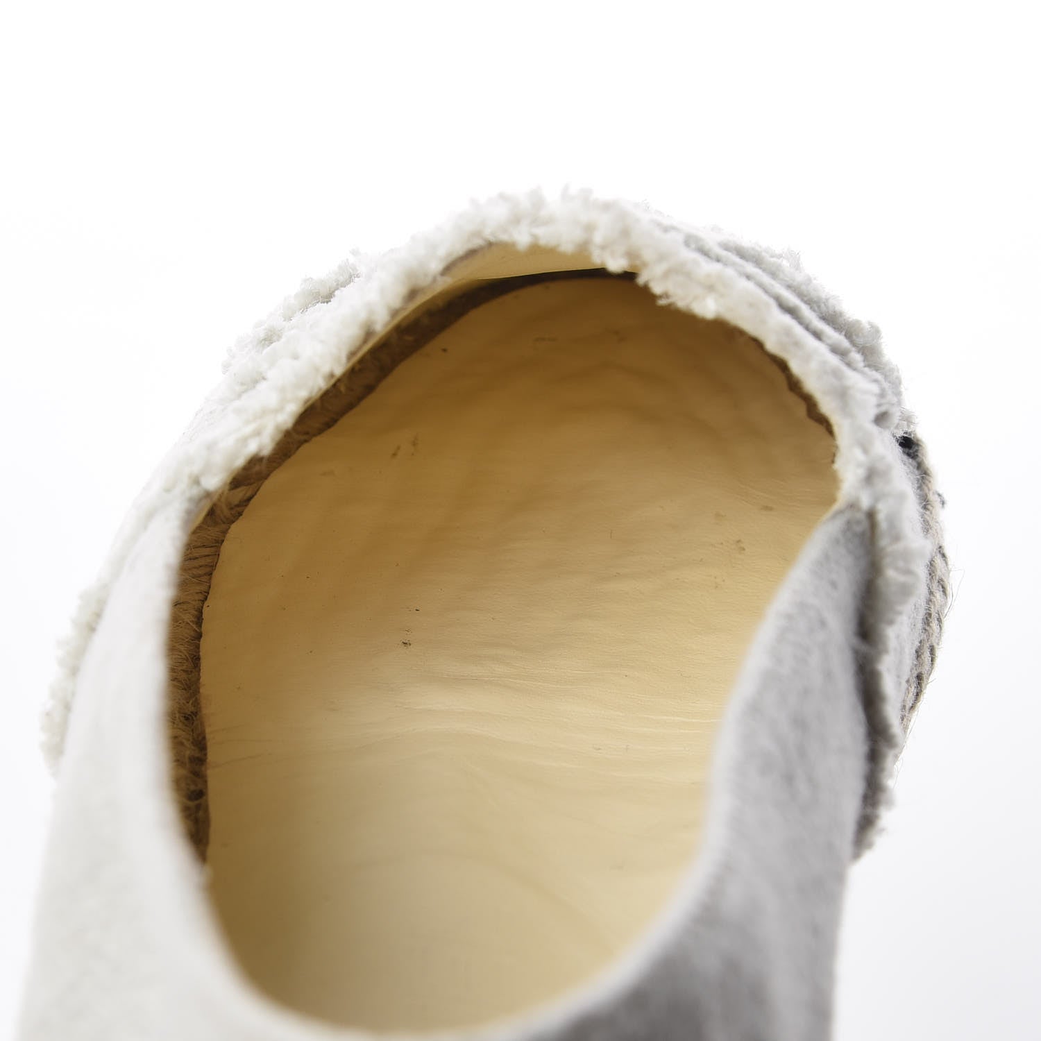 Chanel Linen CC Espadrilles 37 Beige Black 13 of 14