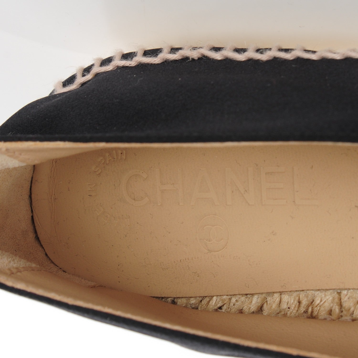 Chanel Satin CC Espadrilles 42 Black 8 of 9