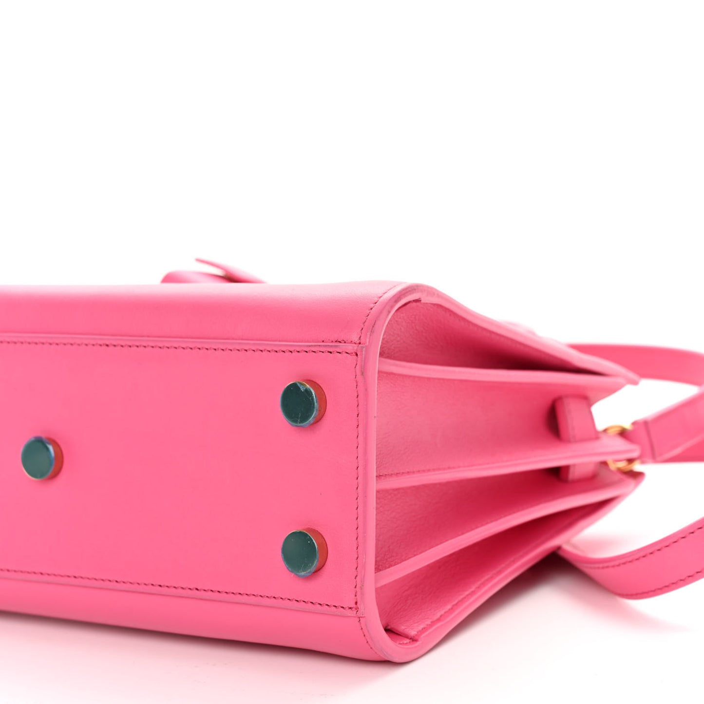 Calfskin Nano Sac De Jour Lipstick Fuchsia