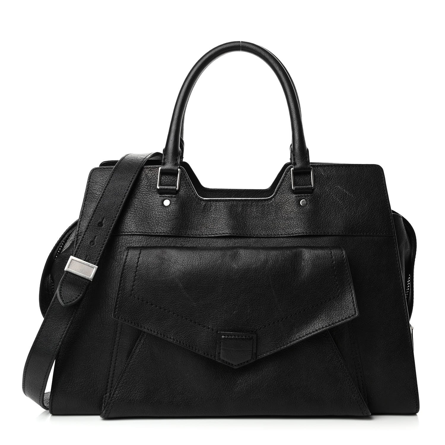 Proenza Schouler Vacchetta Calfskin Small PS13 Satchel Black 1 of 4