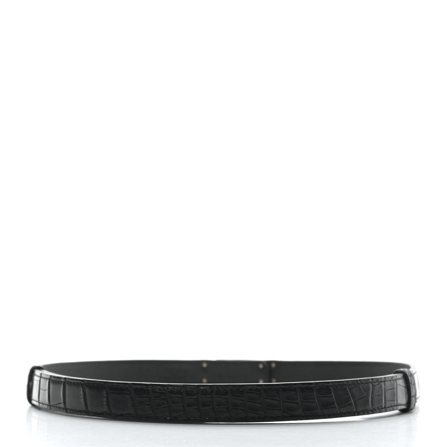 Matte Alligator Kelly Belt Black