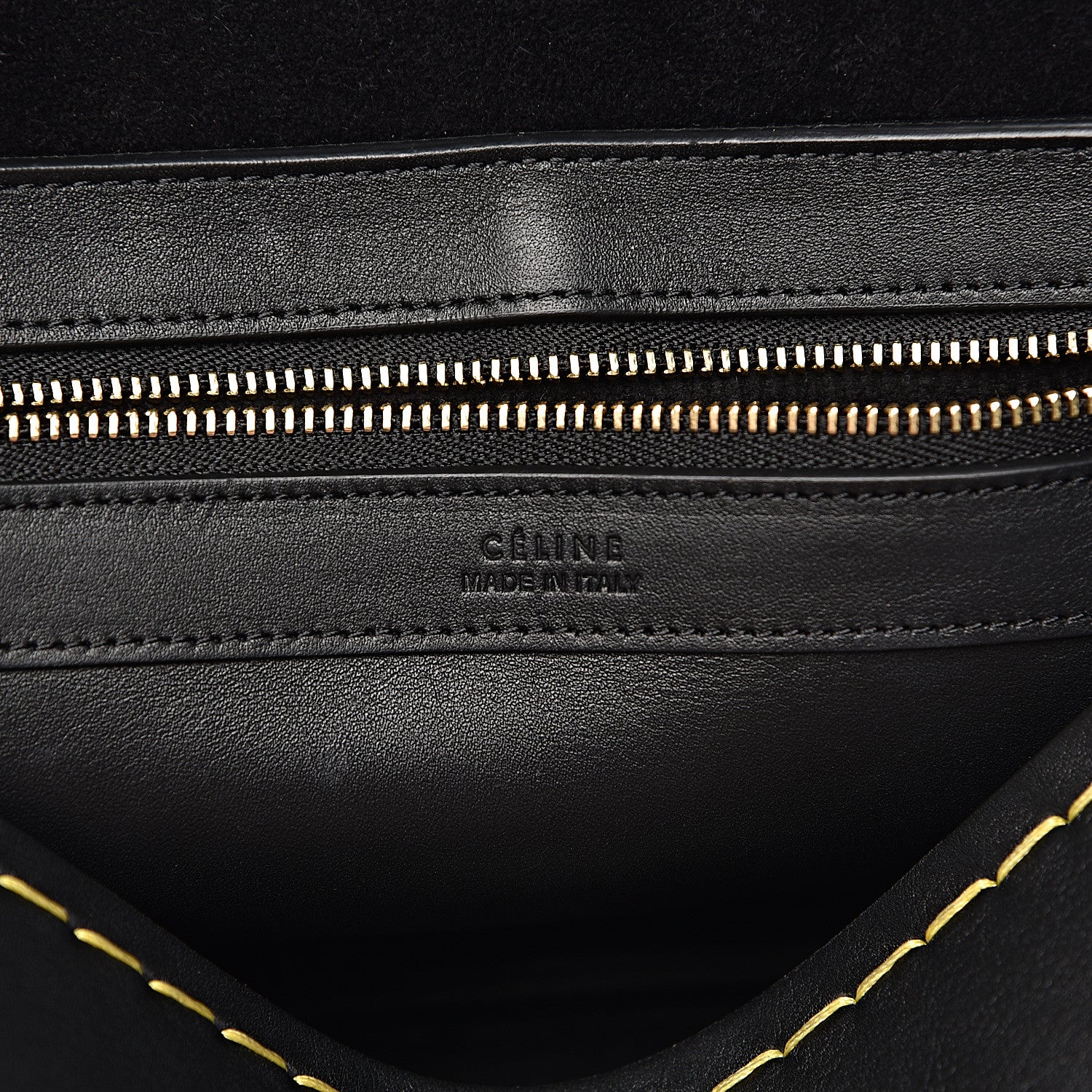 Celine Calfskin Orb Bag Black 7 of 10