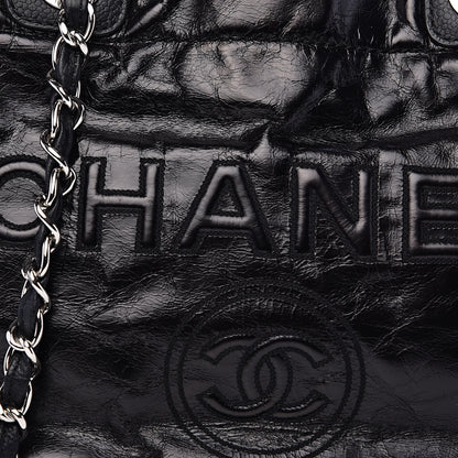 Chanel Glazed Calfskin Medium Deauville Tote Black 13 of 13