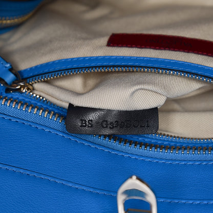 Valentino Garavani Vitello Rockstud Double Handle Tote Blue Fluo 8 of 9