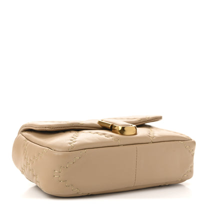 Marc Jacobs Lambskin Quilted J Marc Mini Shoulder Bag Camel 4 of 12