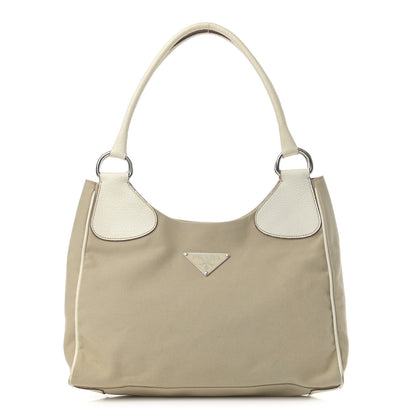 Prada Canapa Moon Shoulder Bag Sabbia White 1 of 17