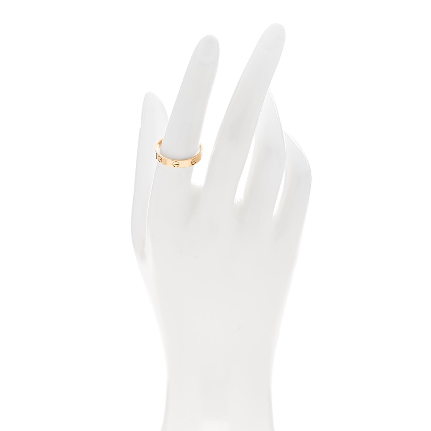 Cartier 18K Yellow Gold 3.5mm LOVE Wedding Band Ring 55 7.25 2 of 5