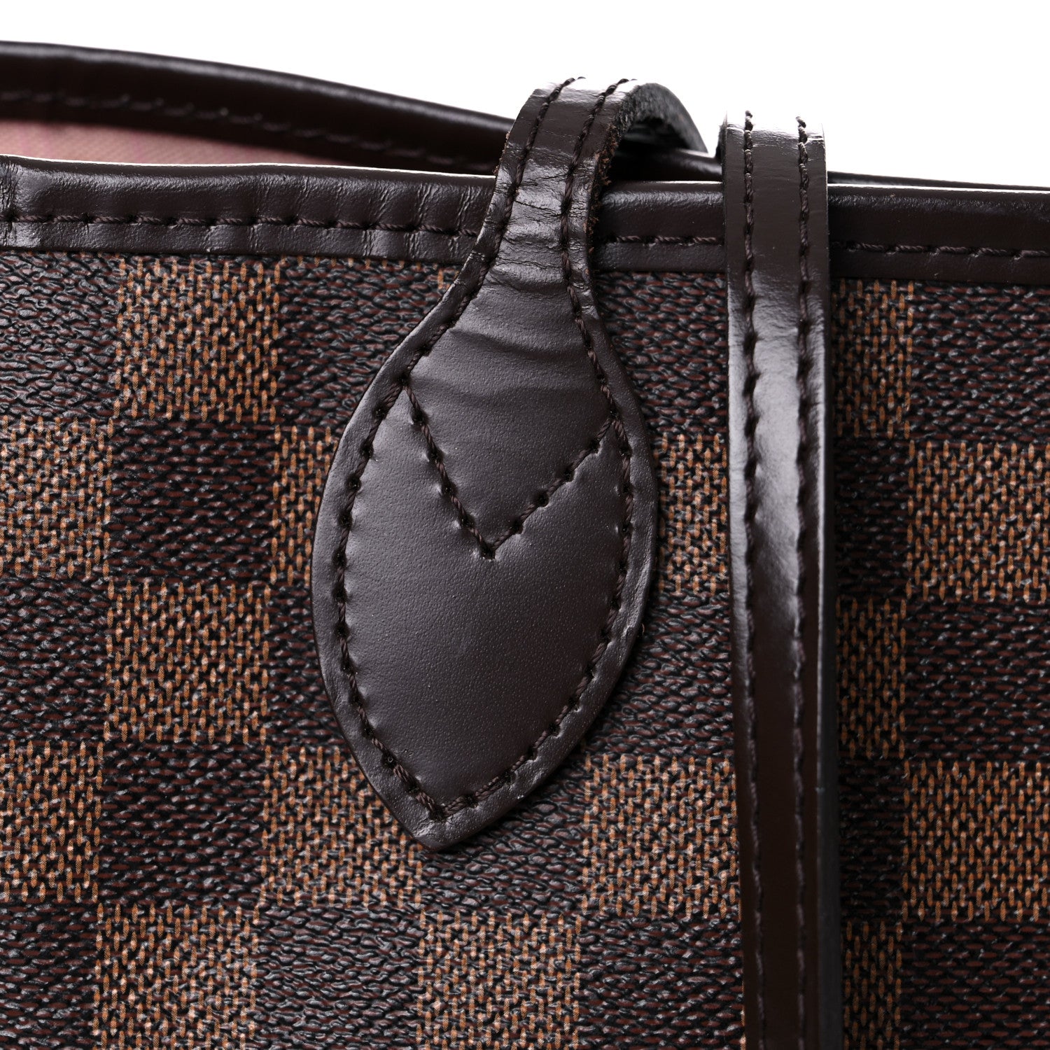 Louis Vuitton Damier Ebene Neo Neverfull MM Rose Ballerine 26 of 31