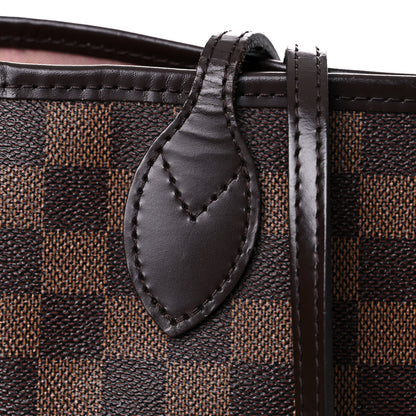 Louis Vuitton Damier Ebene Neo Neverfull MM Rose Ballerine 26 of 31