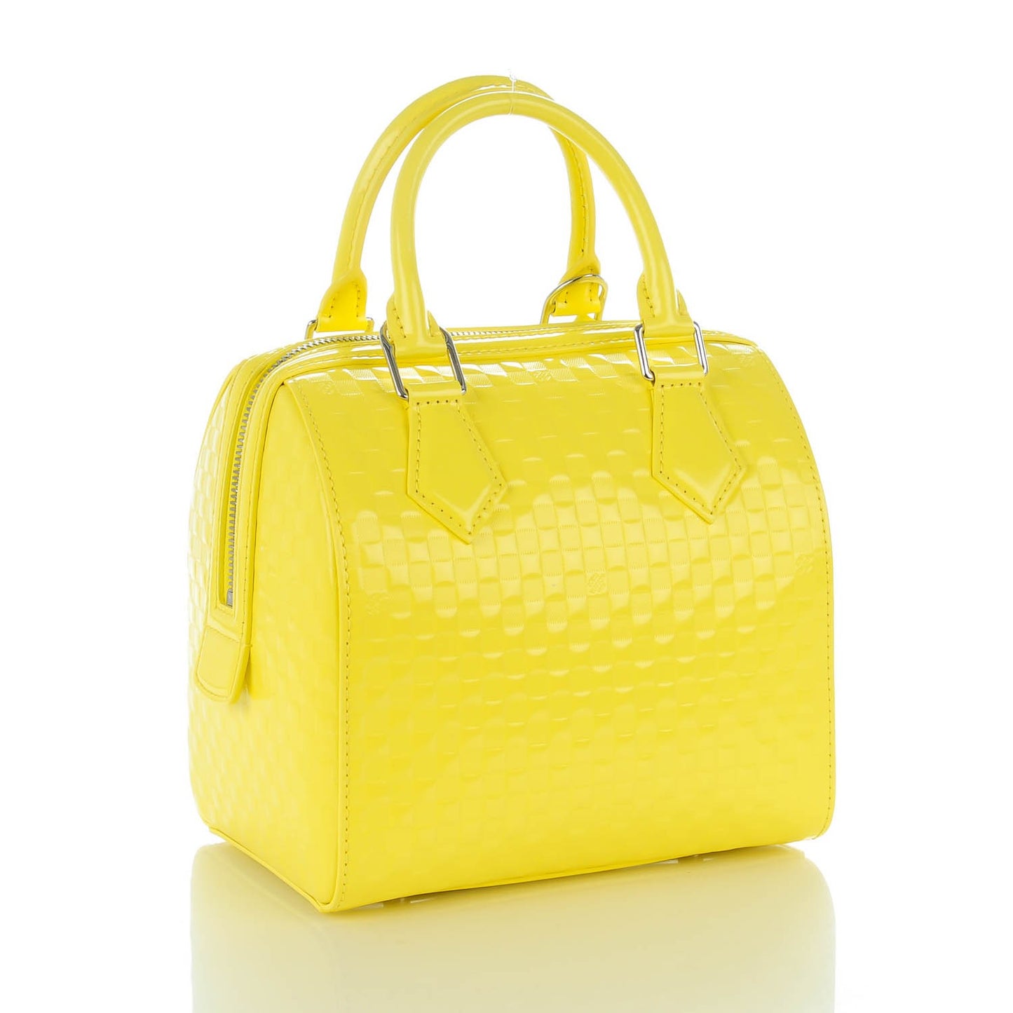 Damier Facette Speedy Cube PM Yellow