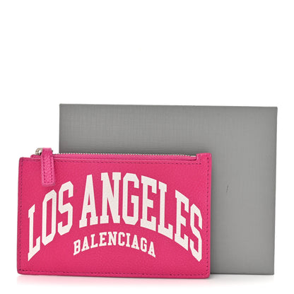Balenciaga Grained Calfskin Large Cash Long Coin Card Holder Hot Pink 13 of 13