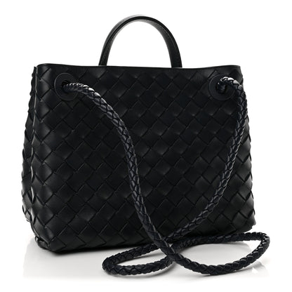Bottega Veneta Nappa Intrecciato Small Andiamo Shoulder Bag Duke 3 of 11