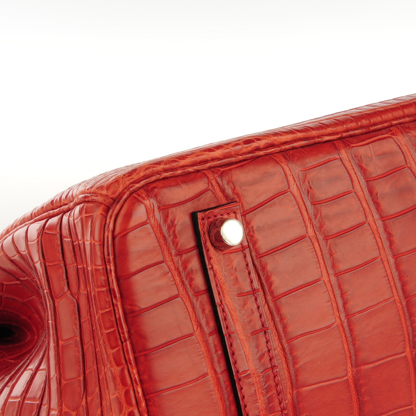 Matte Porosus Crocodile Birkin 35 Bougainvillea