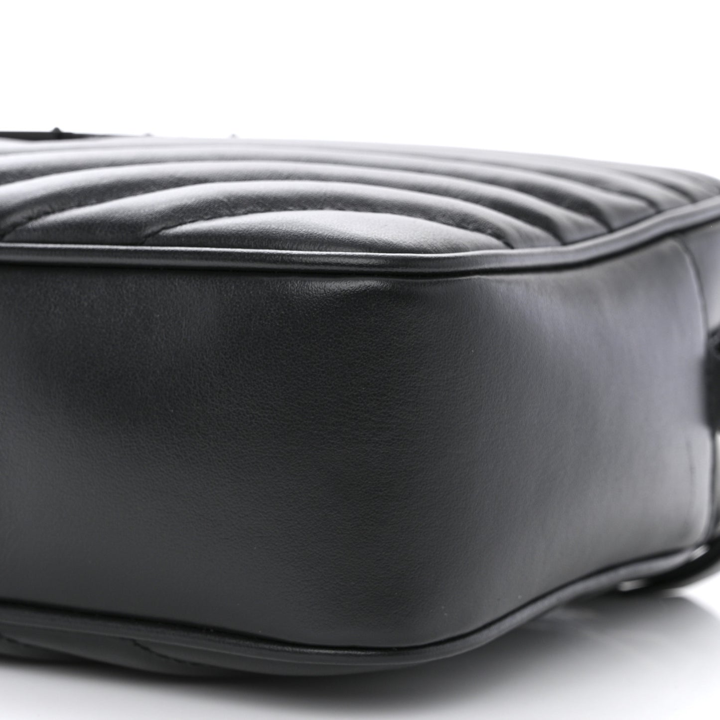 Calfskin Matelasse Monogram Monochrome Lou Camera Bag Black
