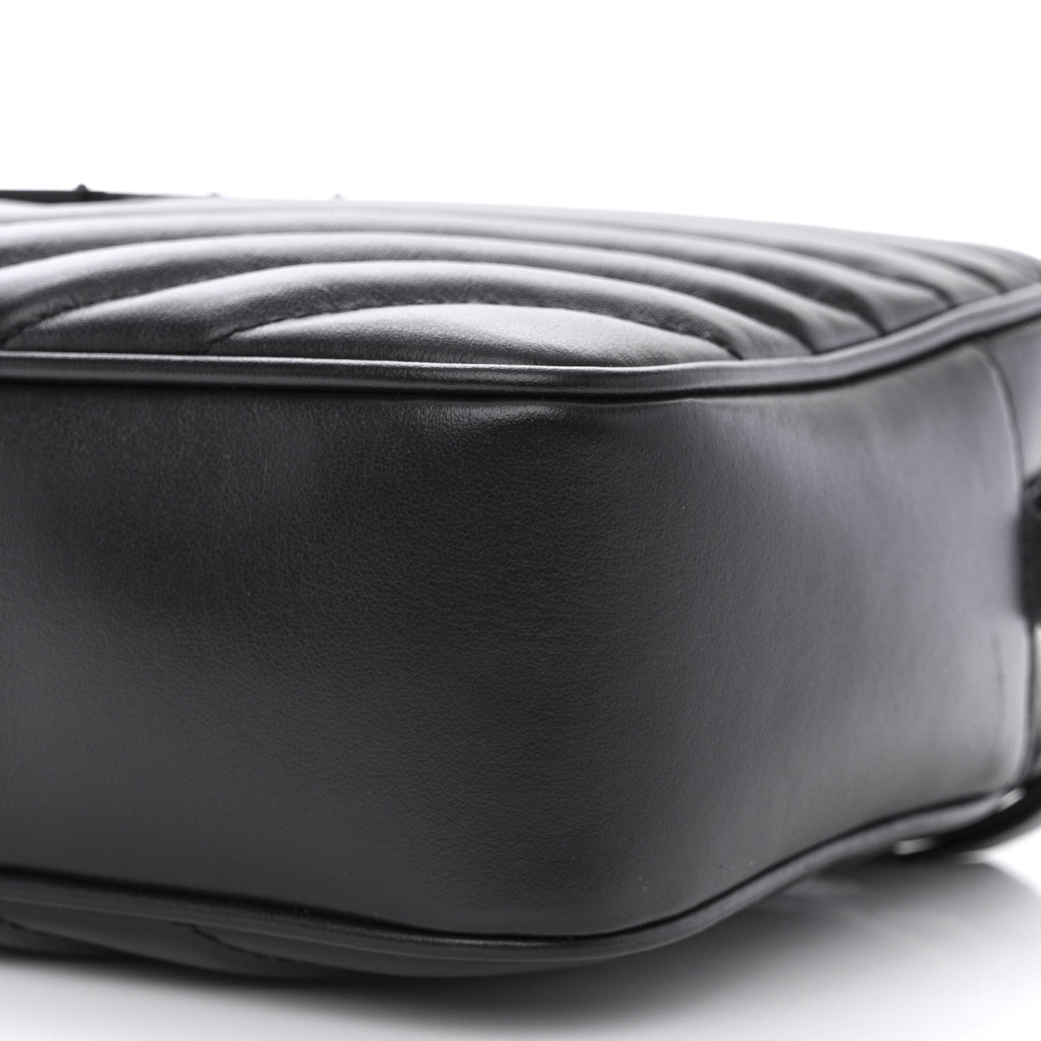 Saint Laurent Calfskin Matelasse Monogram Monochrome Lou Camera Bag Black 10 of 11