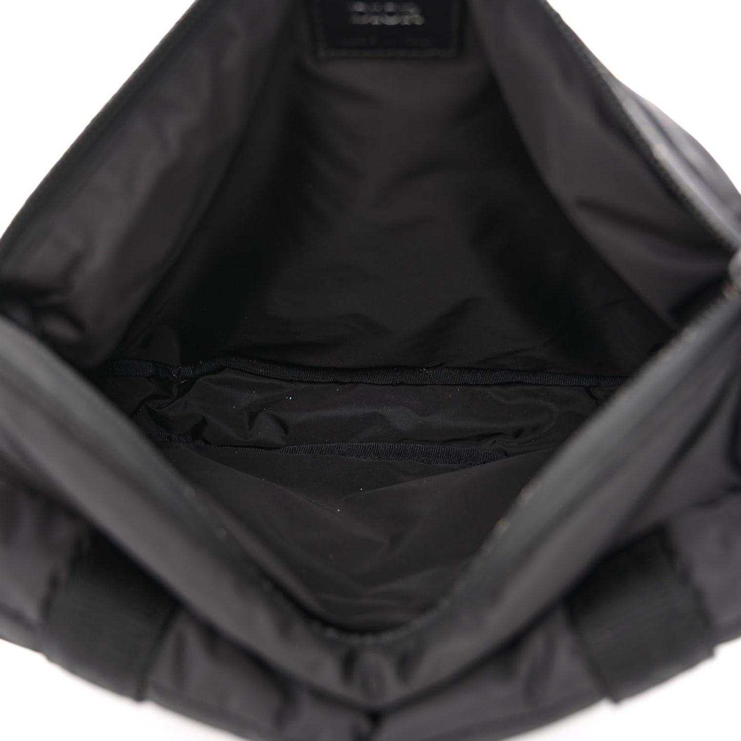 HOMME Nylon Saddle Messenger Bag Black