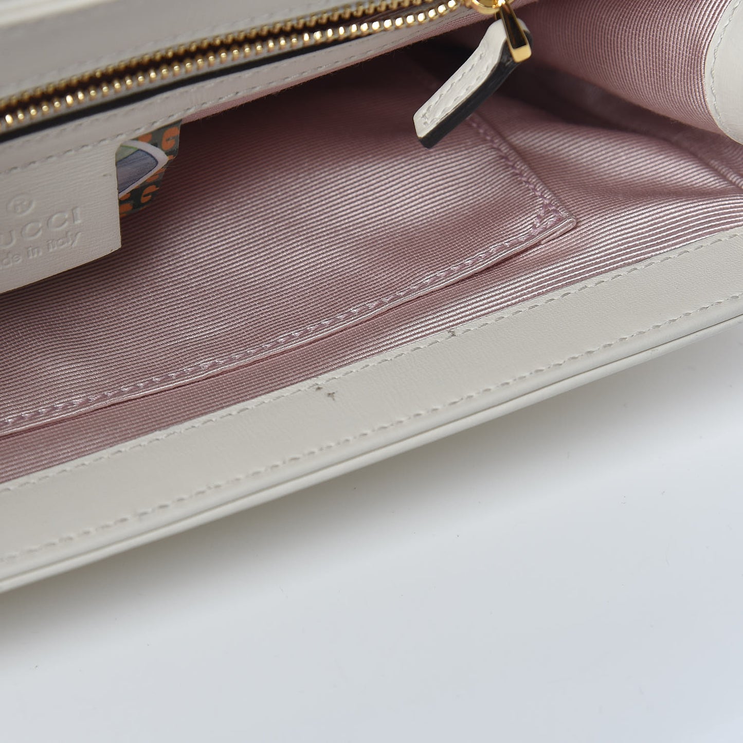 Vitello Palmellato Lux Crystal Medium Rajah Shoulder Bag Mystic White Multicolor