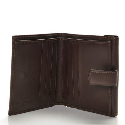 Burberry Haymarket Check Compact Wallet Brown 5 of 5